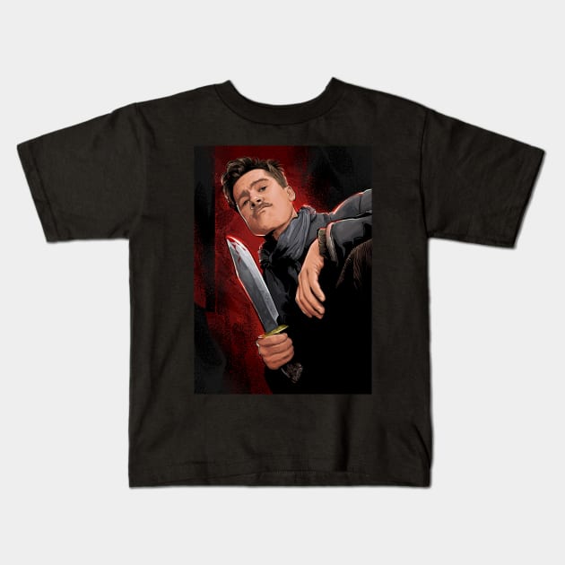 Aldo Raine Kids T-Shirt by nabakumov